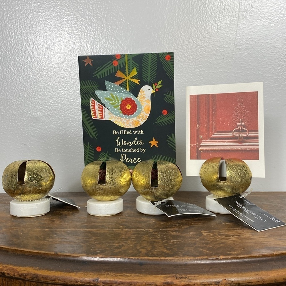 Christmas Jingle Bell name place card holder or card/picture holder